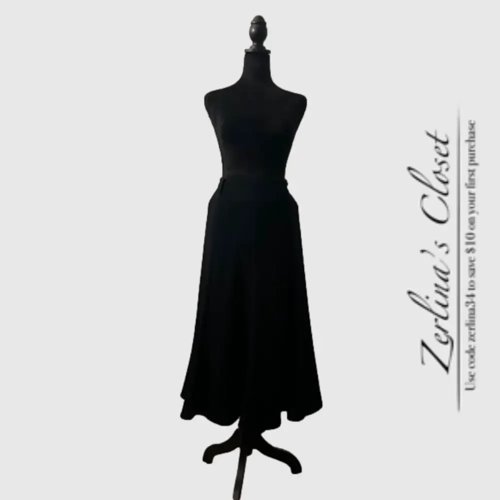 Evan Picone Midi Skirt Navy 12